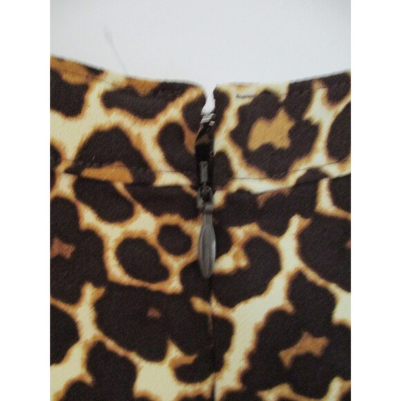J.Crew Womens Sz 6 3/4 Sleeve Crepe Shift Dress Leopard Print K2150 Casual Party - Picture 6 of 9